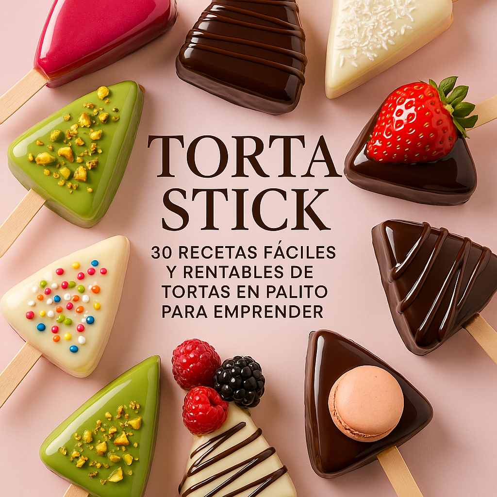Torta Stick 30 recetas de tortas en palitos para emprender